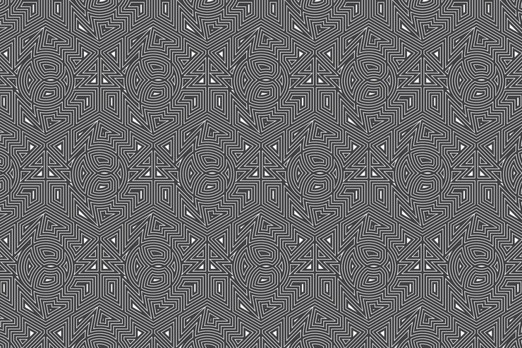 Vector geometric shapes seamless pattern background