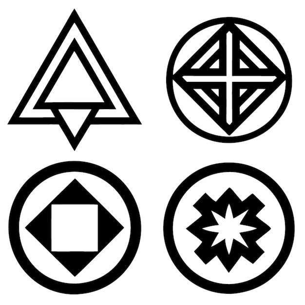 geometric shapes and symbols