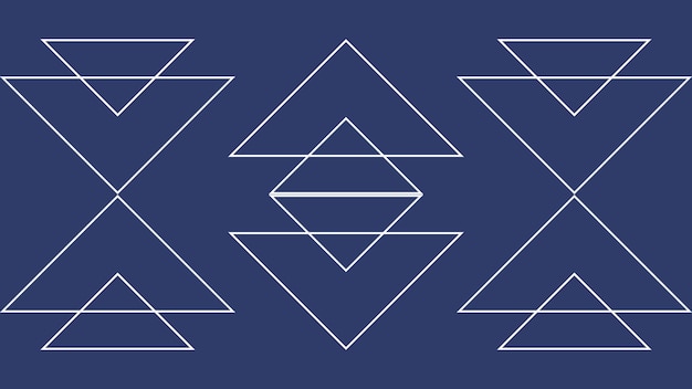 Vector geometric shapes triangles and lines set of vector geometric shapes