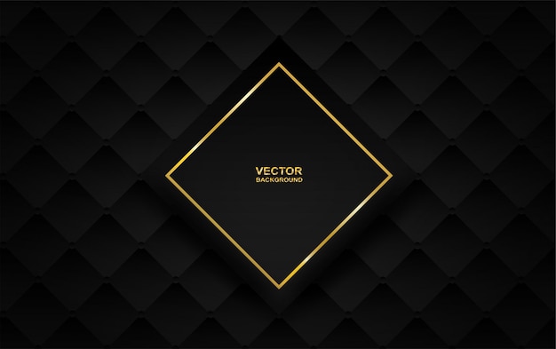 Geometric square black background