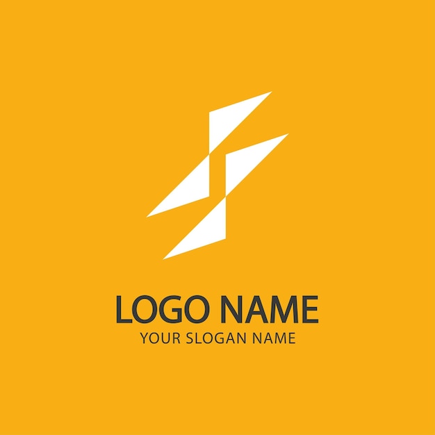 Logo quadrato geometrico, logo semplice piatto