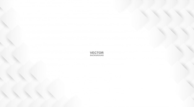 Vector geometric square paper white background