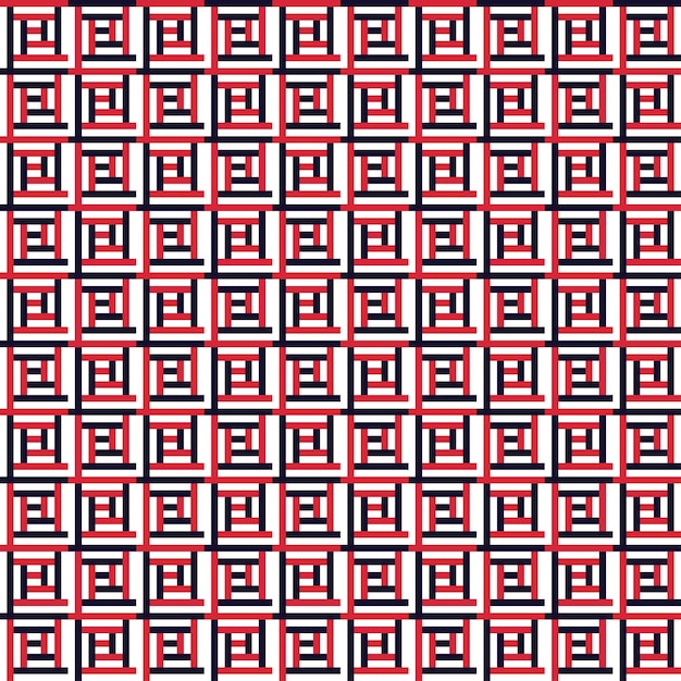 Geometric square pattern design art