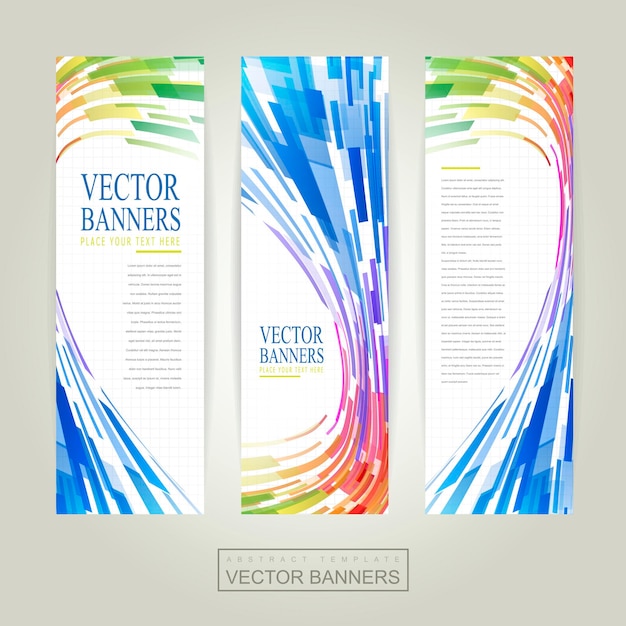 Geometric streamlined background banner