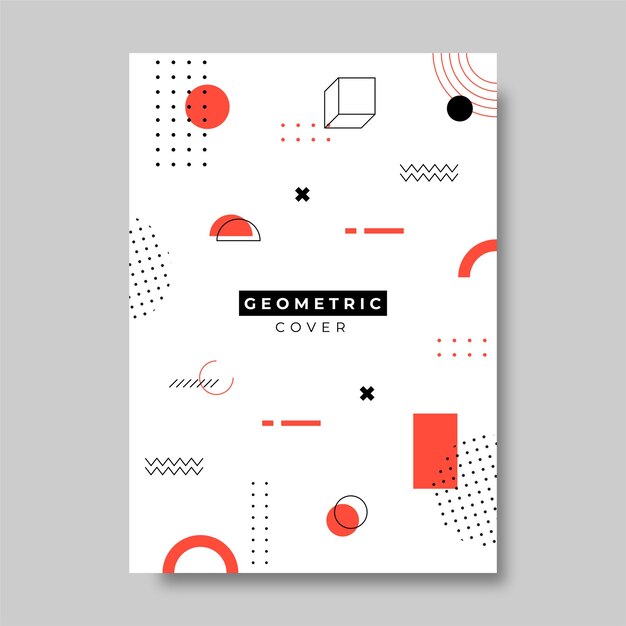 Vector geometric style cover background