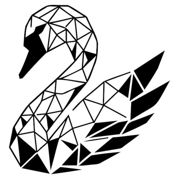 Vettore swan_d geometrico
