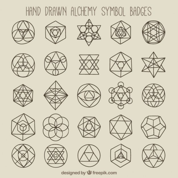 Geometric symbols and badges