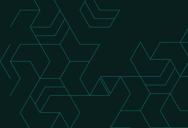 Geometric Teal Abstract Background