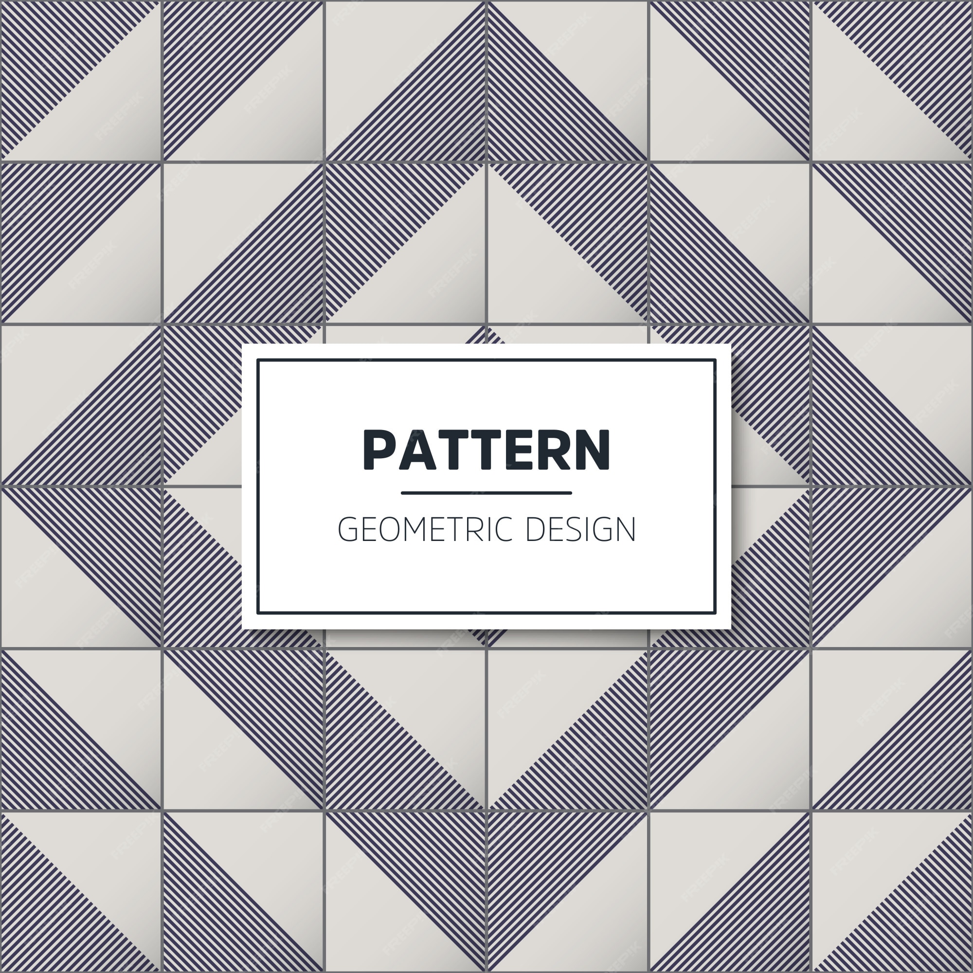 Premium Vector | Geometric tile pattern