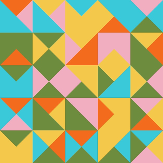 Geometric triangle seamless pattern