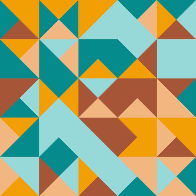 Geometric triangle seamless pattern