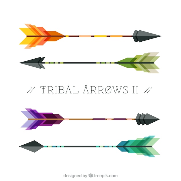 Vector geometric tribal arrows