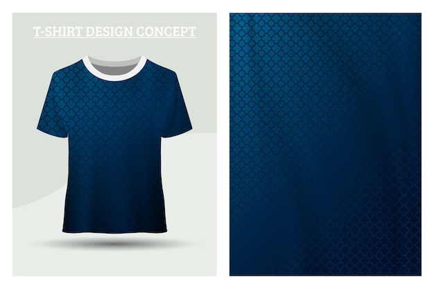 Geometric tshirt blue design concept