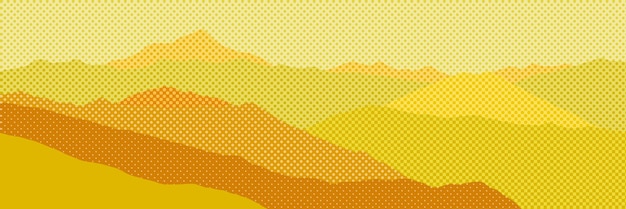 Geometric vector background banner imitation of mountain ranges different shades