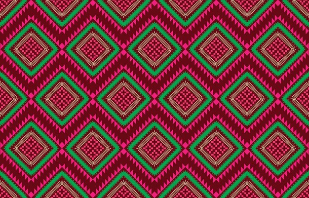 Geometric vector background with sacral tribal ethnic elements Traditional triangles gypsy