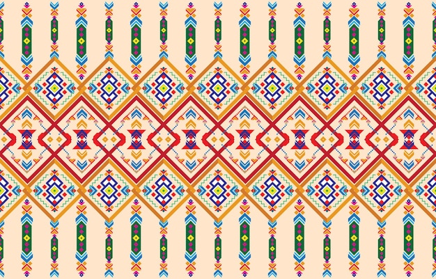 Geometric vector background with sacral tribal ethnic elements Traditional triangles gypsy