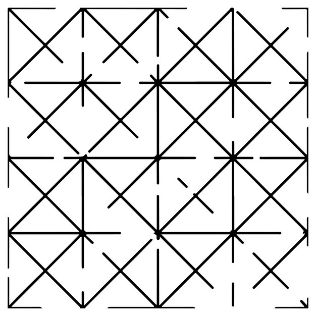 Vettore disegno geometrico vettoriale senza cuciture su sfondo bianco