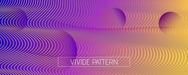 Geometric wallpaper with abstract waves web page design templat