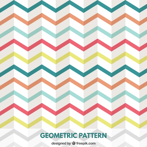 Geometric zigzag pattern