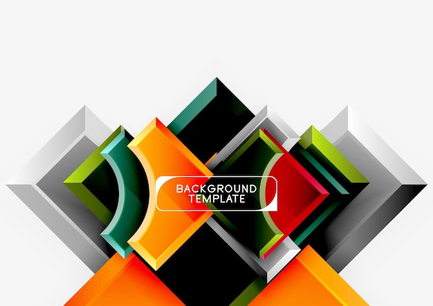 Фон геометрических 3d фигур
