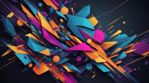 Vector geometrical abstract background