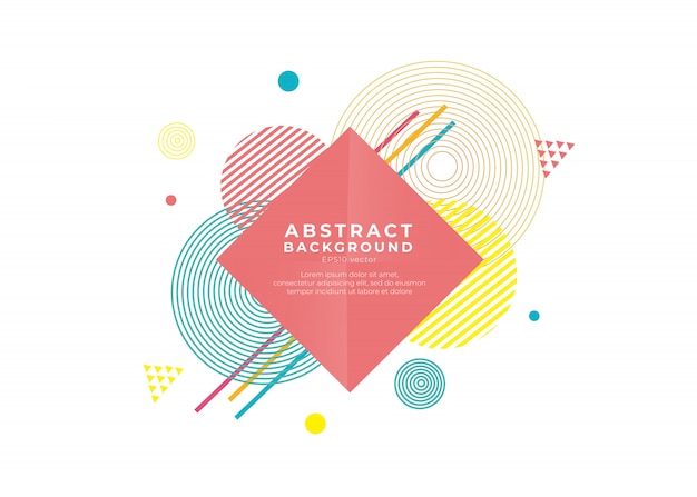 Geometrical abstract vector background