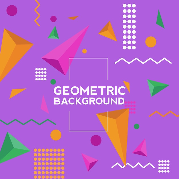 Vector geometrical background vector