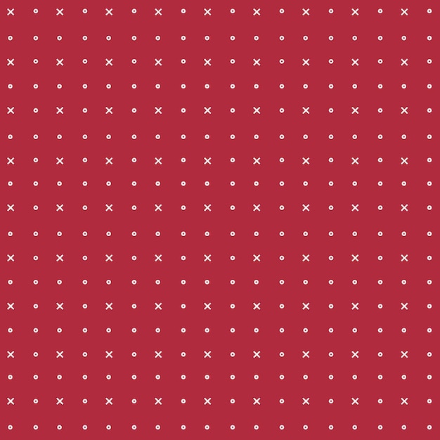 Geometrical dots pattern design with red colorful background