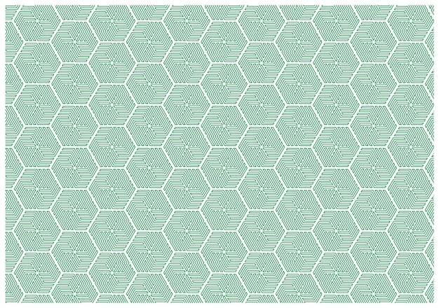 幾何学的六角形パターンデザイン