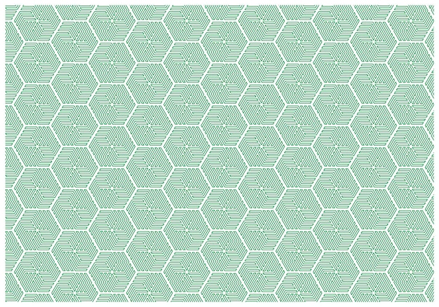 Geometrical Hexagon Pattern Design