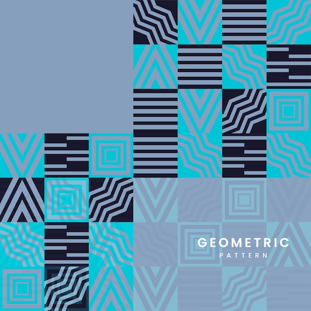 シンプルな図と要素の抽象的なベクトルパターンでポスターの幾何学的なミニマルなデザイン