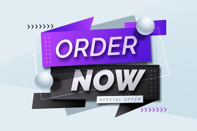 Vector geometrical order now offer banner