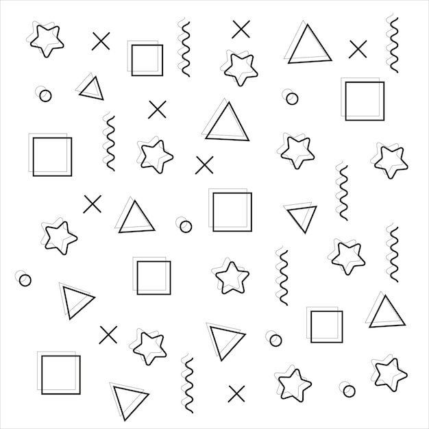 Geometrical pattern free vector illustration