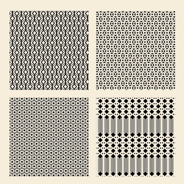 幾何学的なシームレスパターンデザイン