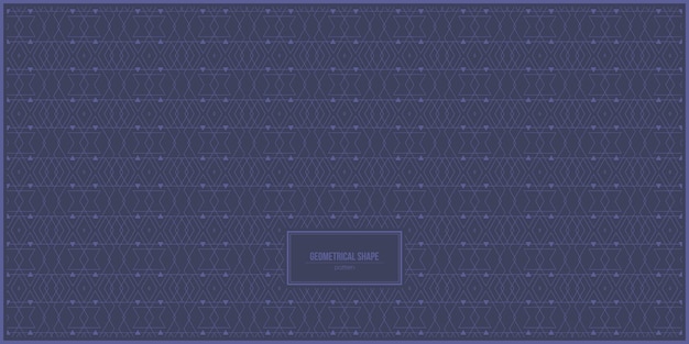 Geometrical shape pattern with dark purple background