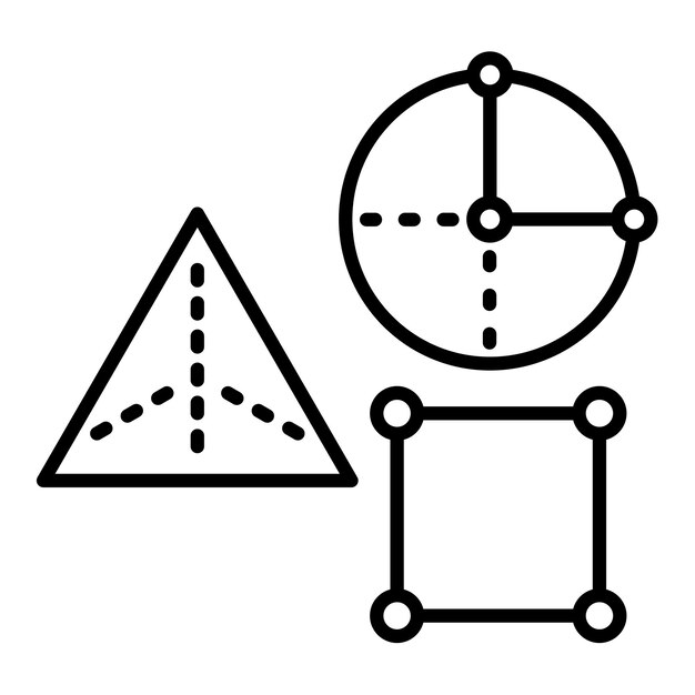 幾何学的形状のアイコン