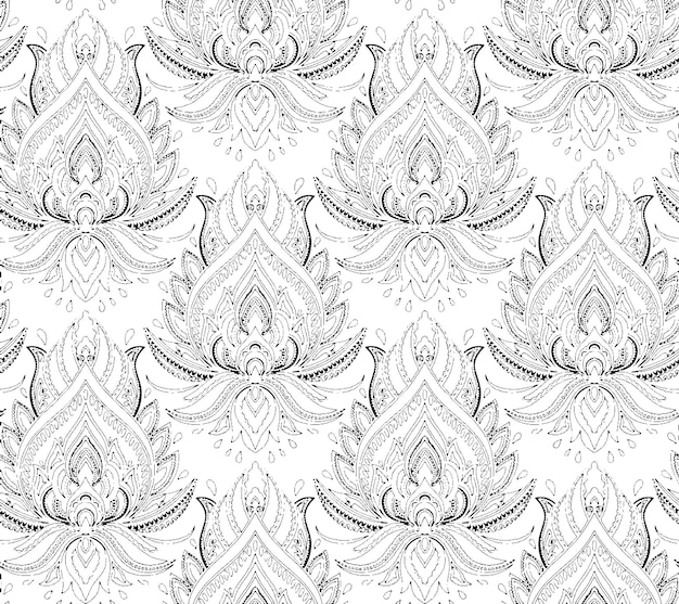 geometrical style repeat seamless pattern design ornament vector illustration fabric prinitng