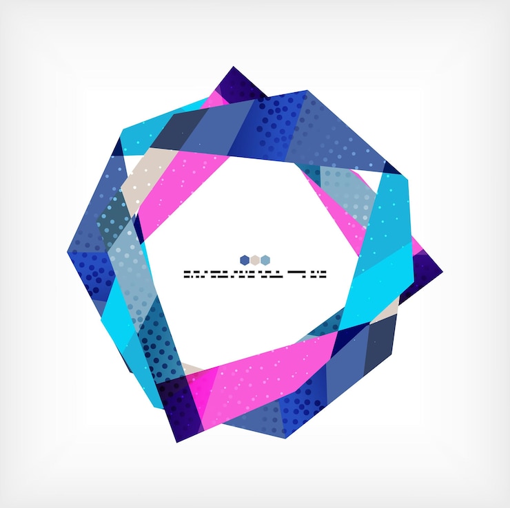 Vector geometrical unusual pattern