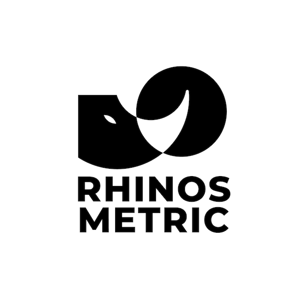 Logo rinoceronte geometrico