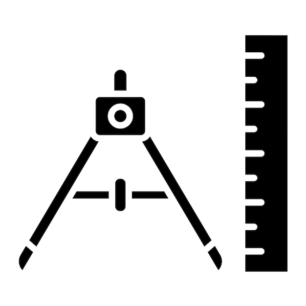 Geometrie gereedschappen Vector illustratie stijl