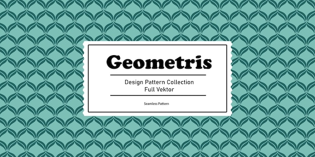 GEOMETRIS PATTERN DESIGN VEKTOR FLOCKEDE4SIGN