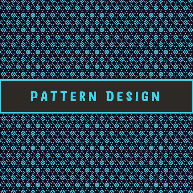 geometrisch abstract en bloemmotief ontwerp blauwe en zwarte achtergrond