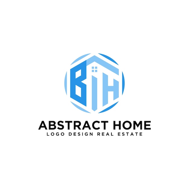 GEOMETRISCH ABSTRACT HUISLOGO FRIS ONTWERP VOOR UW BEDRIJF