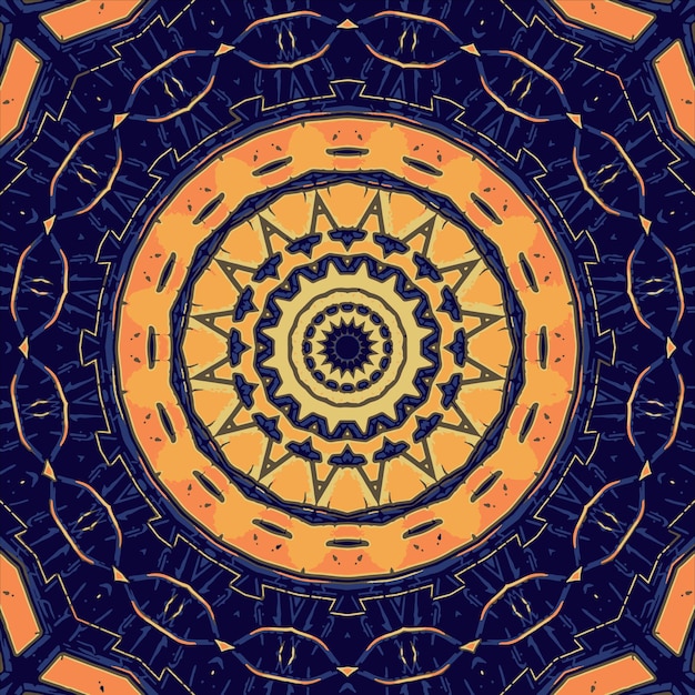 Geometrisch abstract kleurrijk caleidoscooppatroon met gradiënt Vintage mooie decoratieve achtergrond Mandala Design Element Ronde ornament decoratie abstractie psychedelisch