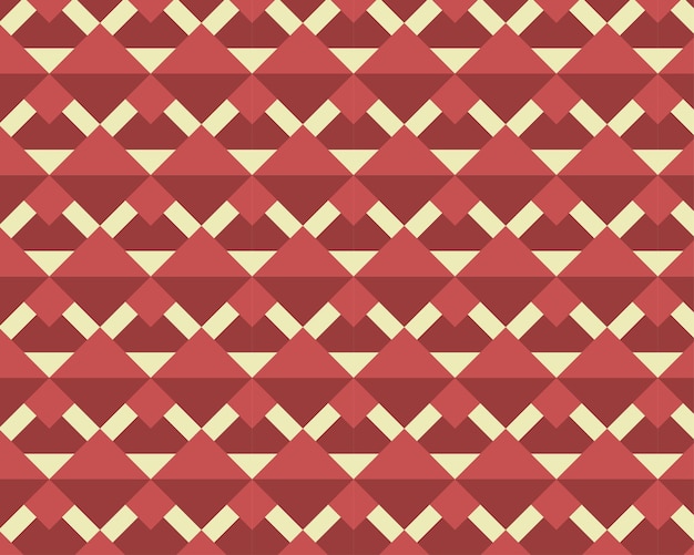 Vector geometrisch abstract naadloos patroon, achtergrond, rood