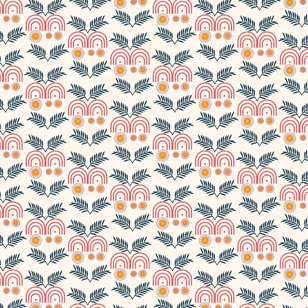 Geometrisch bloempatroonontwerp