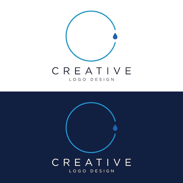 Geometrisch cirkel abstract logo-ontwerp met modern, uniek en creatief idee