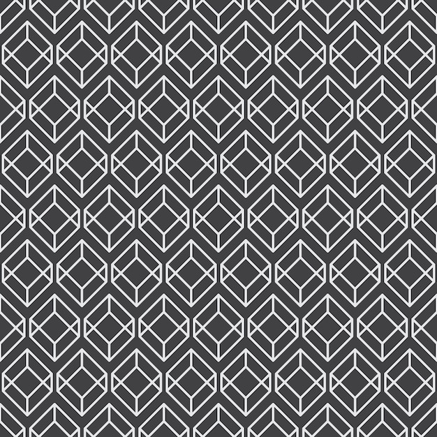 Geometrisch eenvoudig kubus naadloos patroon