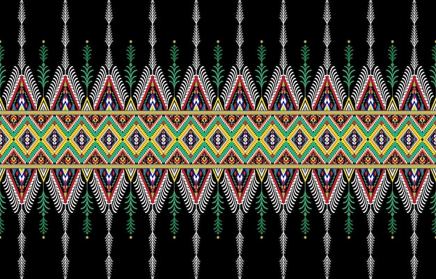 Geometrisch etnisch oosters naadloos patroon traditioneel ontwerp voor achtergrond, tapijt, behang,