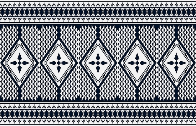 Geometrisch etnisch patroon naadloos etnisch naadloos patroon Ontwerp voor doek zakelijk gordijn achtergrond tapijt behang kleding inwikkeling Batikstof Vectorillustratie